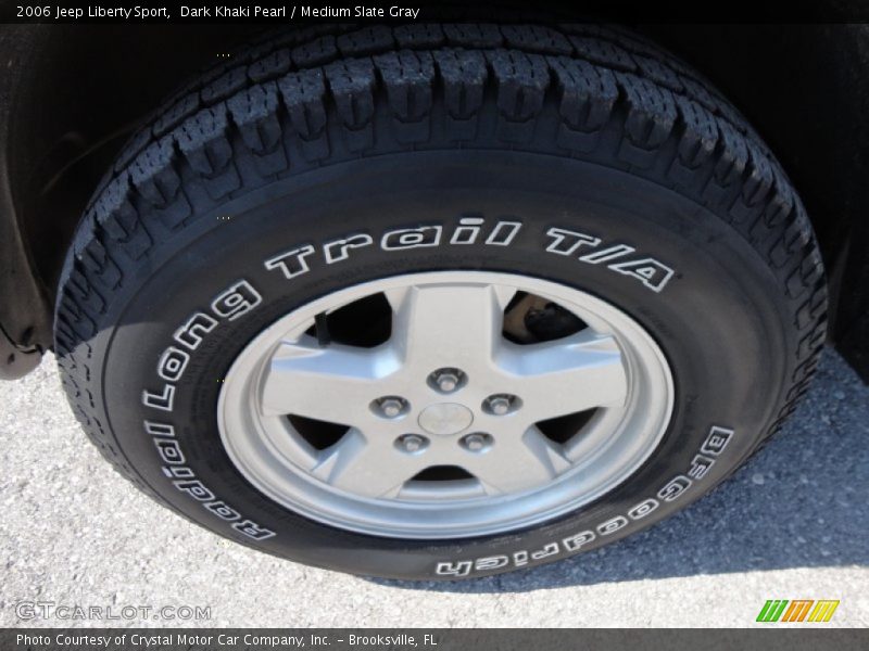 Dark Khaki Pearl / Medium Slate Gray 2006 Jeep Liberty Sport