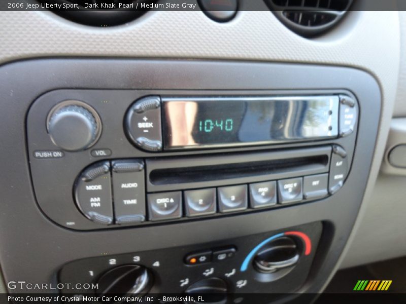 Dark Khaki Pearl / Medium Slate Gray 2006 Jeep Liberty Sport