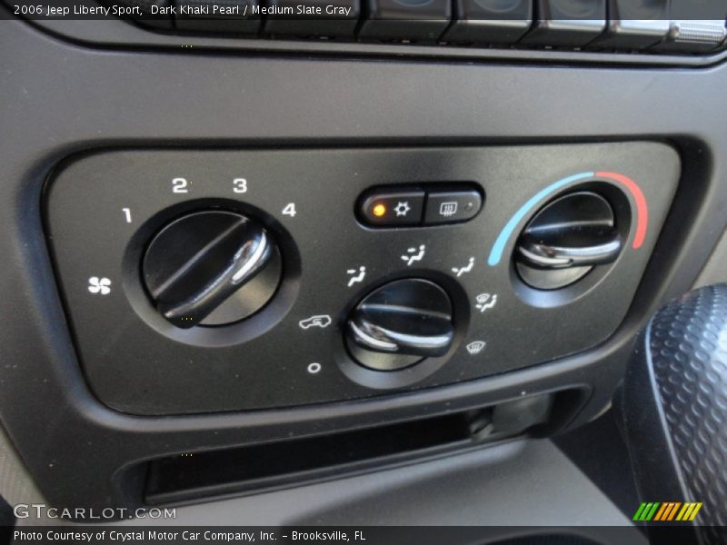 Dark Khaki Pearl / Medium Slate Gray 2006 Jeep Liberty Sport