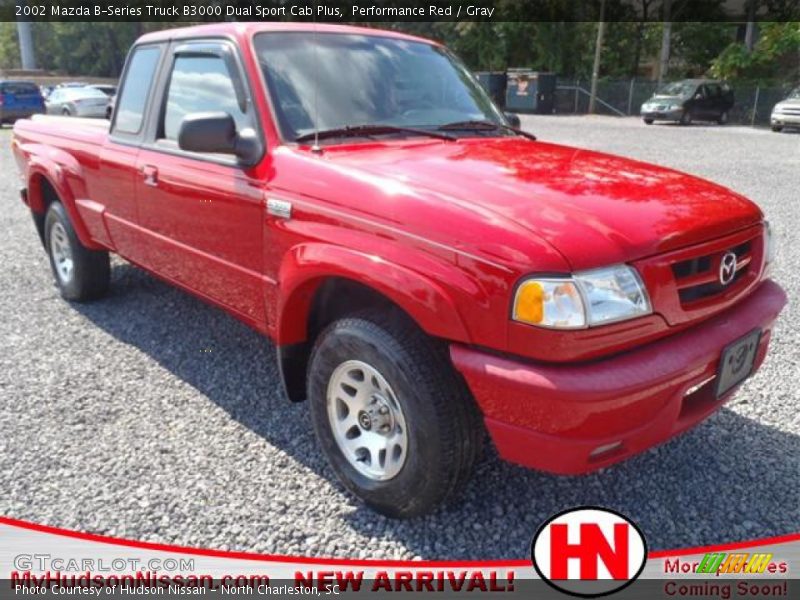 Performance Red / Gray 2002 Mazda B-Series Truck B3000 Dual Sport Cab Plus
