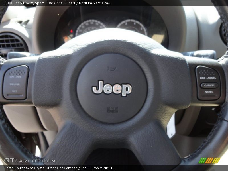 Dark Khaki Pearl / Medium Slate Gray 2006 Jeep Liberty Sport