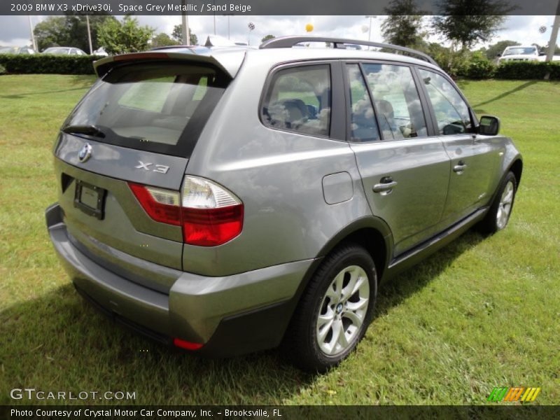 Space Grey Metallic / Sand Beige 2009 BMW X3 xDrive30i
