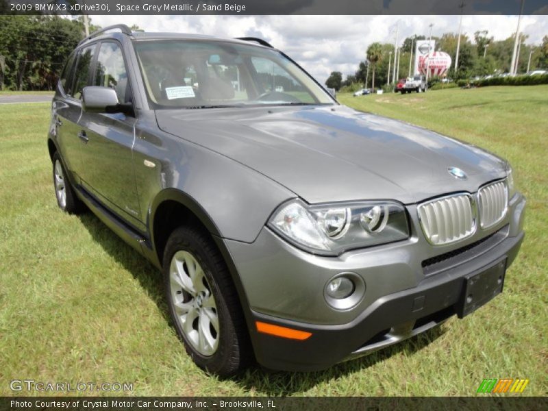 Space Grey Metallic / Sand Beige 2009 BMW X3 xDrive30i