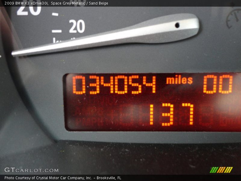 Space Grey Metallic / Sand Beige 2009 BMW X3 xDrive30i