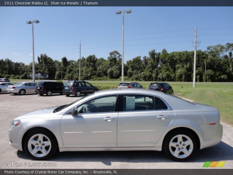 Silver Ice Metallic / Titanium 2011 Chevrolet Malibu LS