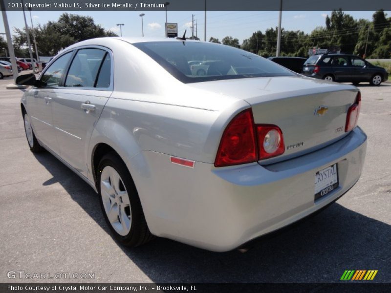 Silver Ice Metallic / Titanium 2011 Chevrolet Malibu LS