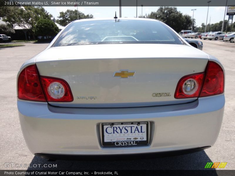 Silver Ice Metallic / Titanium 2011 Chevrolet Malibu LS