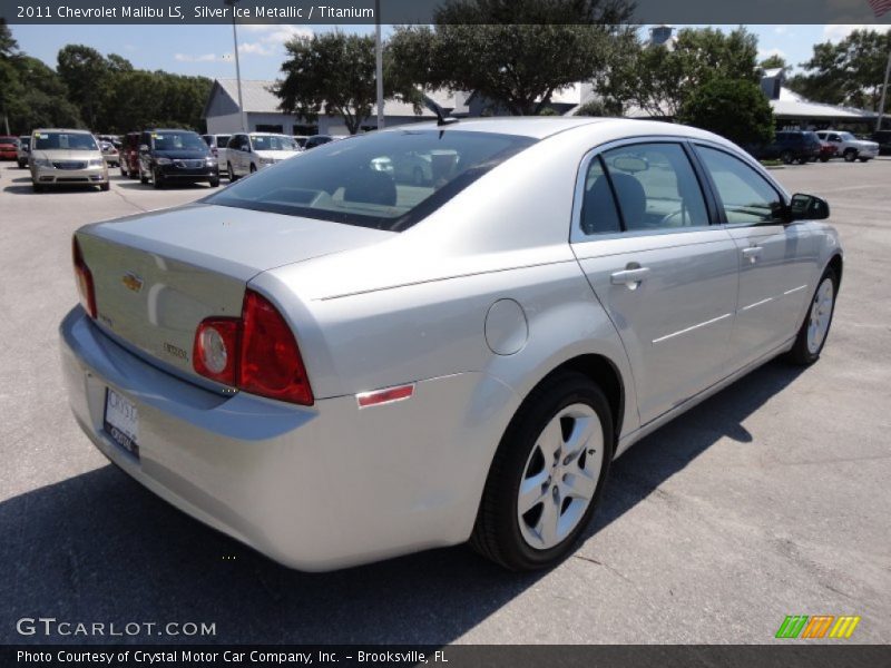Silver Ice Metallic / Titanium 2011 Chevrolet Malibu LS