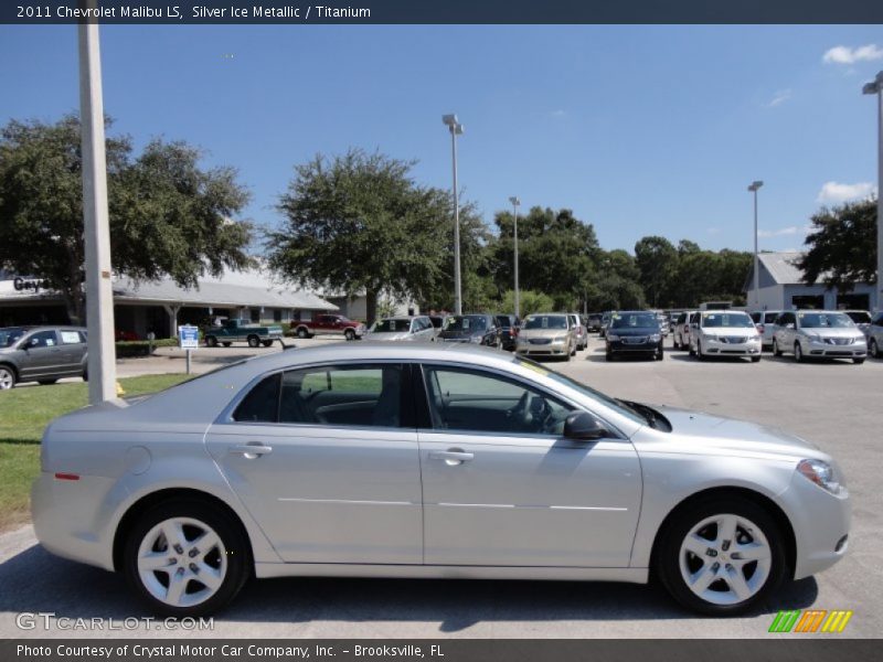 Silver Ice Metallic / Titanium 2011 Chevrolet Malibu LS