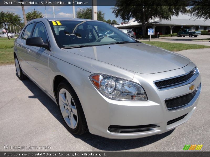 Silver Ice Metallic / Titanium 2011 Chevrolet Malibu LS