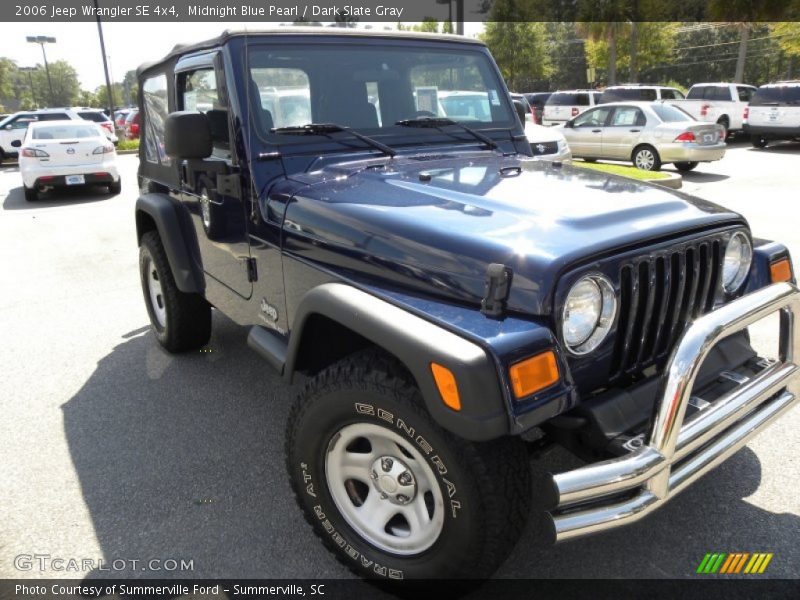 Midnight Blue Pearl / Dark Slate Gray 2006 Jeep Wrangler SE 4x4
