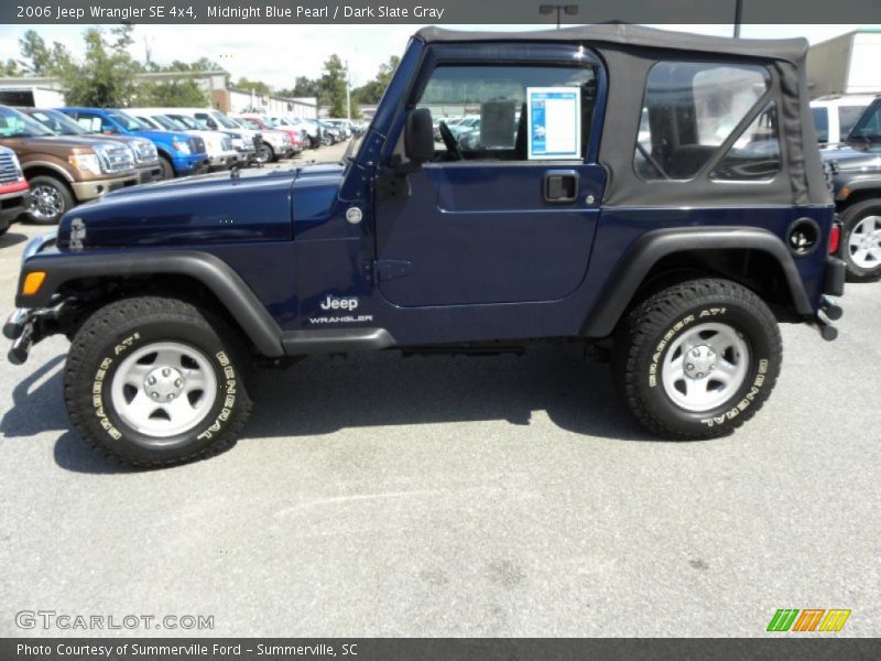Midnight Blue Pearl / Dark Slate Gray 2006 Jeep Wrangler SE 4x4