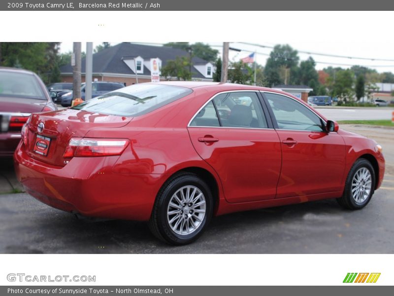 Barcelona Red Metallic / Ash 2009 Toyota Camry LE