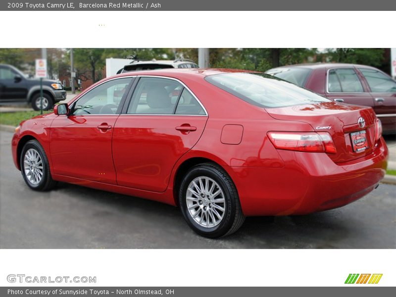 Barcelona Red Metallic / Ash 2009 Toyota Camry LE