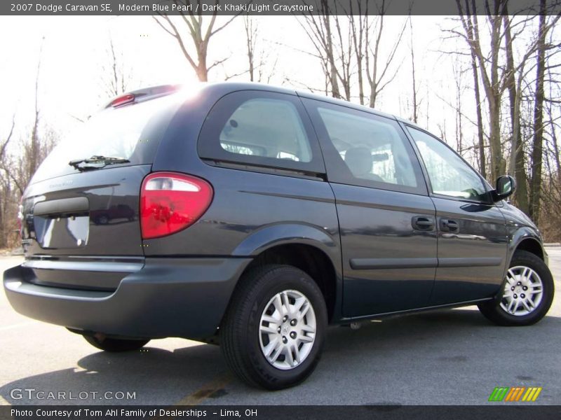 Modern Blue Pearl / Dark Khaki/Light Graystone 2007 Dodge Caravan SE