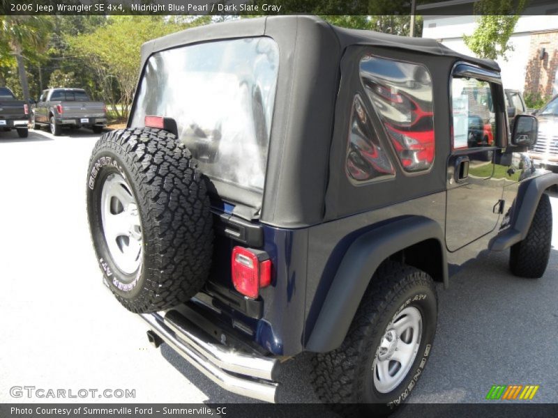 Midnight Blue Pearl / Dark Slate Gray 2006 Jeep Wrangler SE 4x4