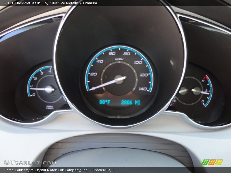 Silver Ice Metallic / Titanium 2011 Chevrolet Malibu LS