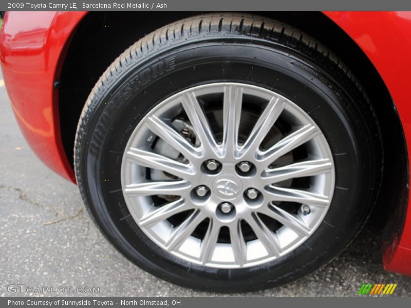 Barcelona Red Metallic / Ash 2009 Toyota Camry LE