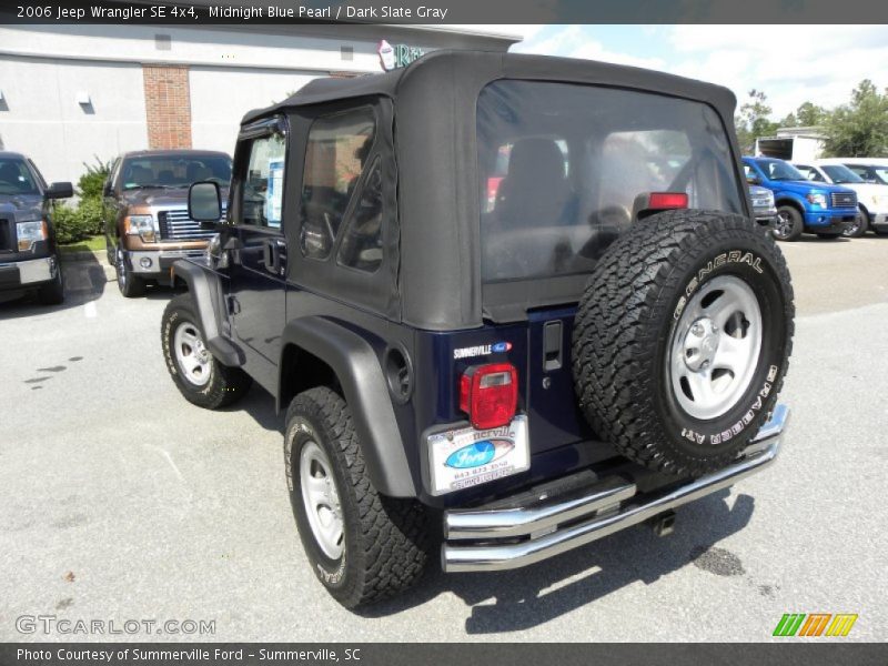 Midnight Blue Pearl / Dark Slate Gray 2006 Jeep Wrangler SE 4x4