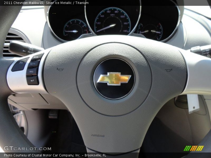 Silver Ice Metallic / Titanium 2011 Chevrolet Malibu LS
