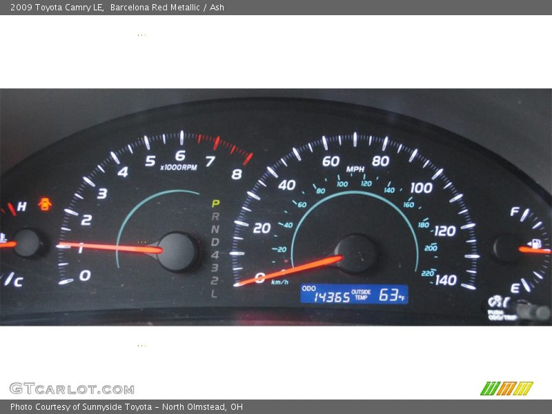 Barcelona Red Metallic / Ash 2009 Toyota Camry LE