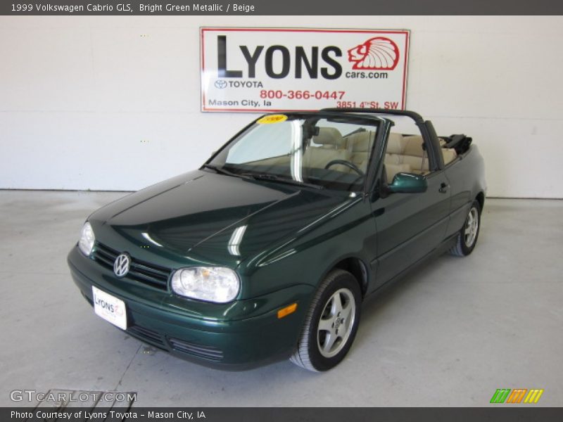 Bright Green Metallic / Beige 1999 Volkswagen Cabrio GLS