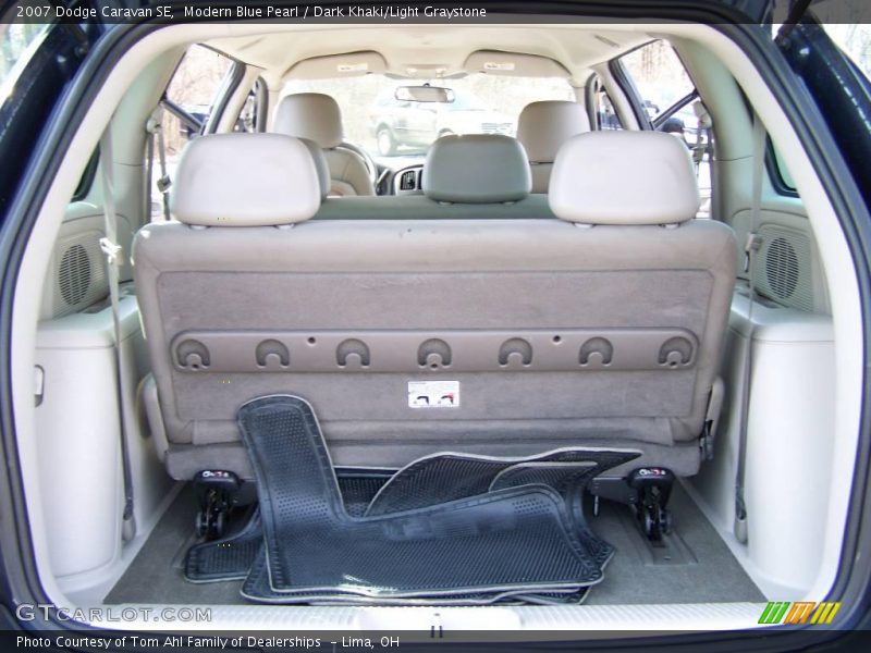 Modern Blue Pearl / Dark Khaki/Light Graystone 2007 Dodge Caravan SE