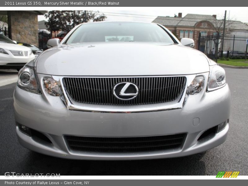 Mercury Silver Metallic / Black/Red Walnut 2011 Lexus GS 350