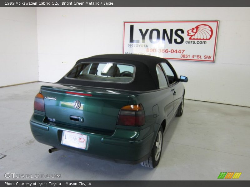 Bright Green Metallic / Beige 1999 Volkswagen Cabrio GLS