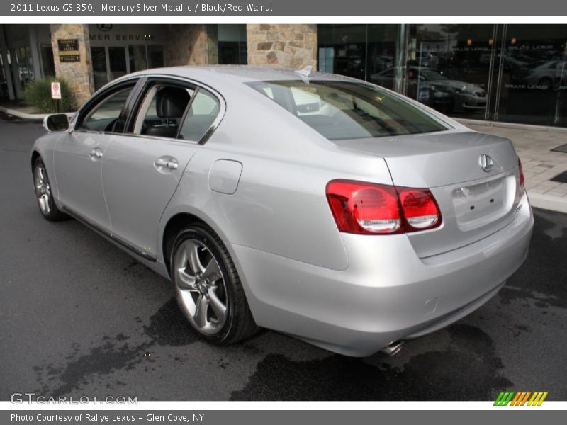 Mercury Silver Metallic / Black/Red Walnut 2011 Lexus GS 350