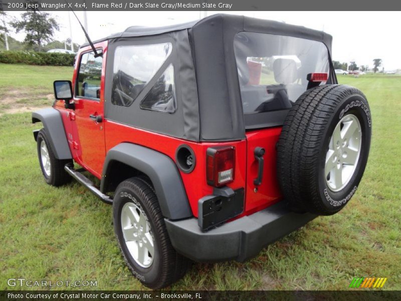Flame Red / Dark Slate Gray/Medium Slate Gray 2009 Jeep Wrangler X 4x4