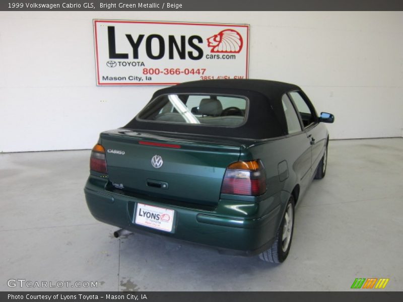 Bright Green Metallic / Beige 1999 Volkswagen Cabrio GLS