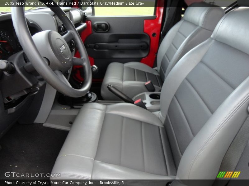Flame Red / Dark Slate Gray/Medium Slate Gray 2009 Jeep Wrangler X 4x4