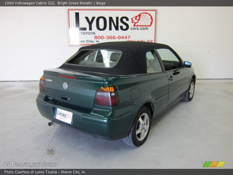 Bright Green Metallic / Beige 1999 Volkswagen Cabrio GLS
