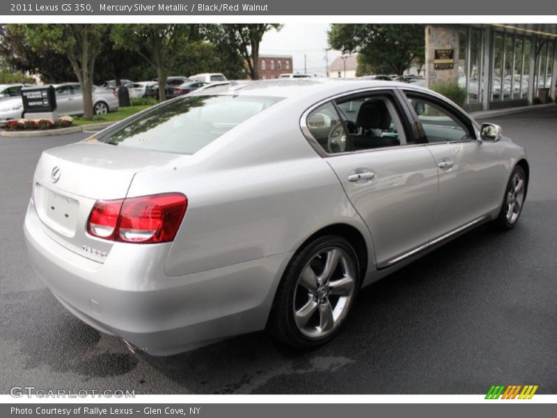 Mercury Silver Metallic / Black/Red Walnut 2011 Lexus GS 350