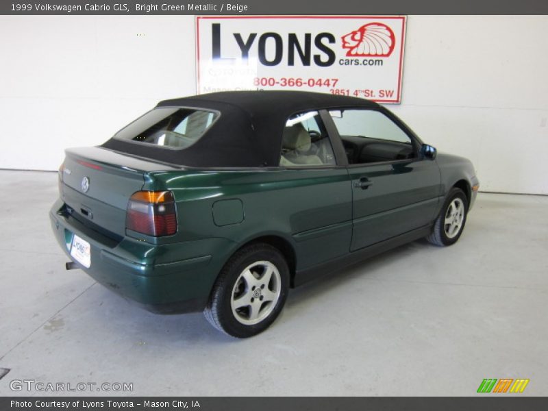 Bright Green Metallic / Beige 1999 Volkswagen Cabrio GLS