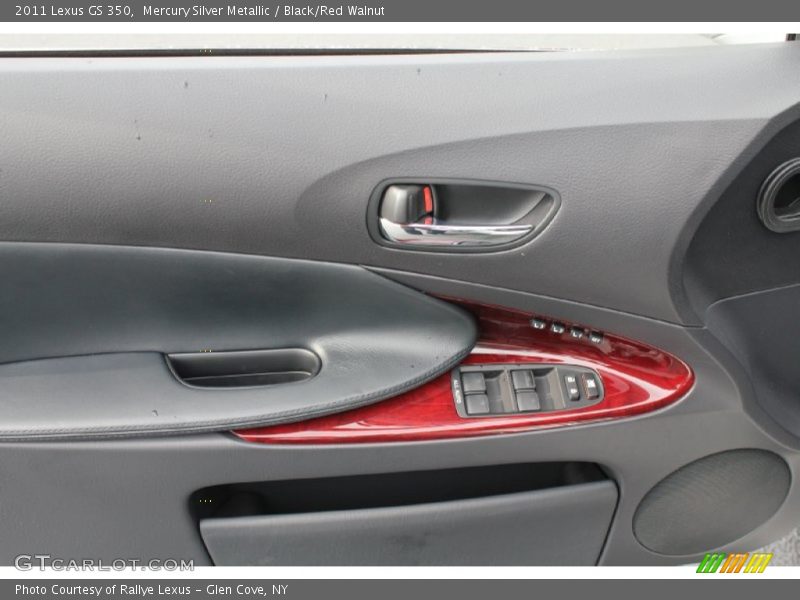 Mercury Silver Metallic / Black/Red Walnut 2011 Lexus GS 350