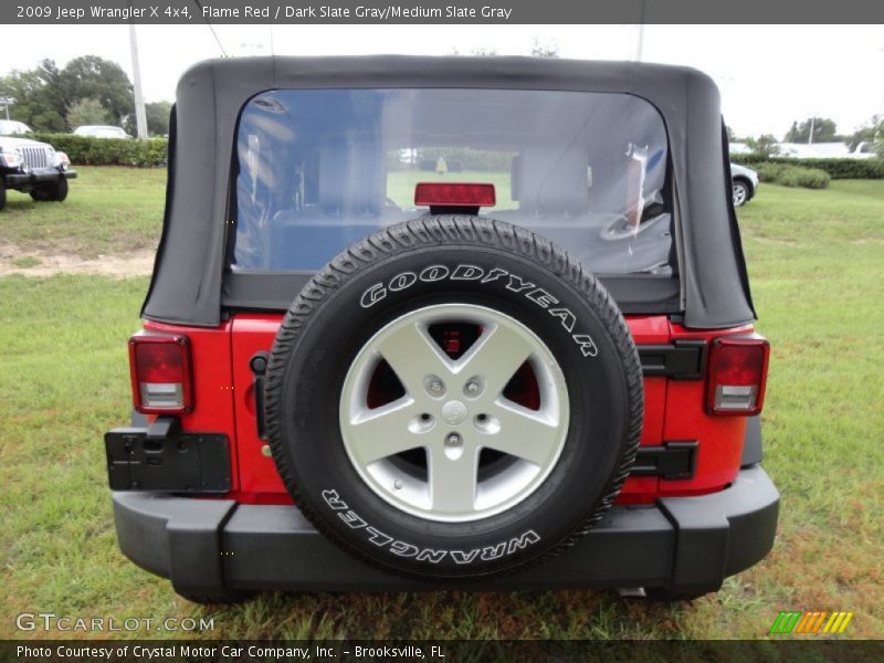 Flame Red / Dark Slate Gray/Medium Slate Gray 2009 Jeep Wrangler X 4x4