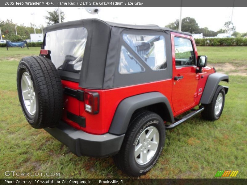 Flame Red / Dark Slate Gray/Medium Slate Gray 2009 Jeep Wrangler X 4x4