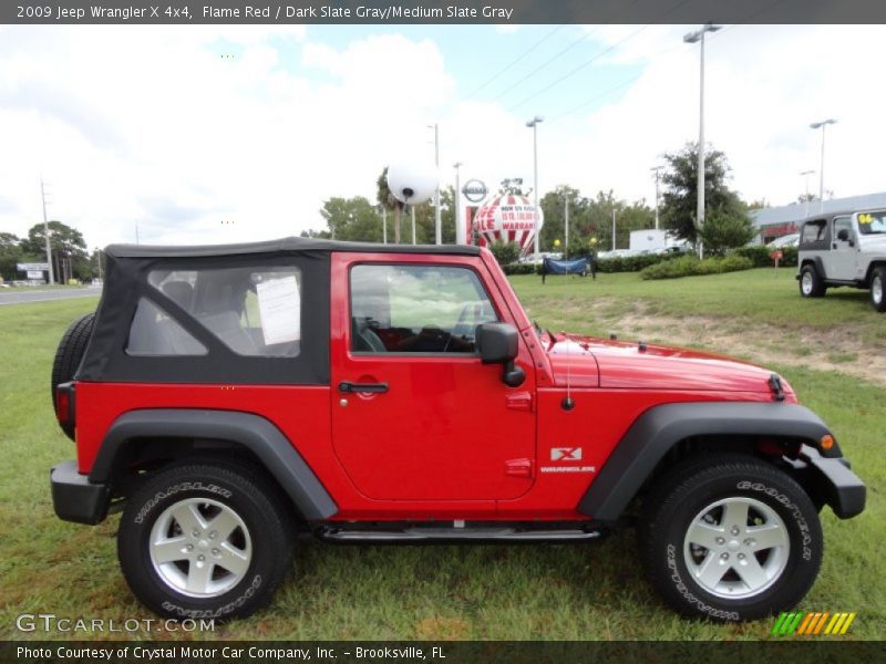 Flame Red / Dark Slate Gray/Medium Slate Gray 2009 Jeep Wrangler X 4x4