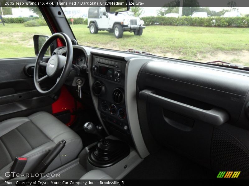 Flame Red / Dark Slate Gray/Medium Slate Gray 2009 Jeep Wrangler X 4x4