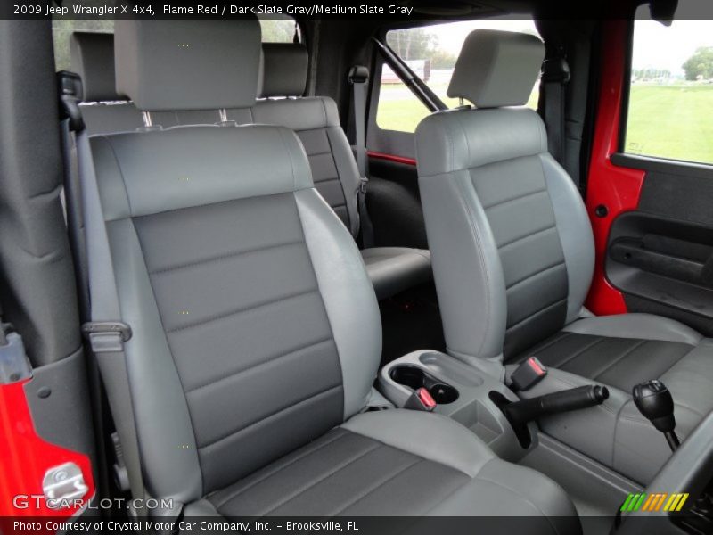 Flame Red / Dark Slate Gray/Medium Slate Gray 2009 Jeep Wrangler X 4x4