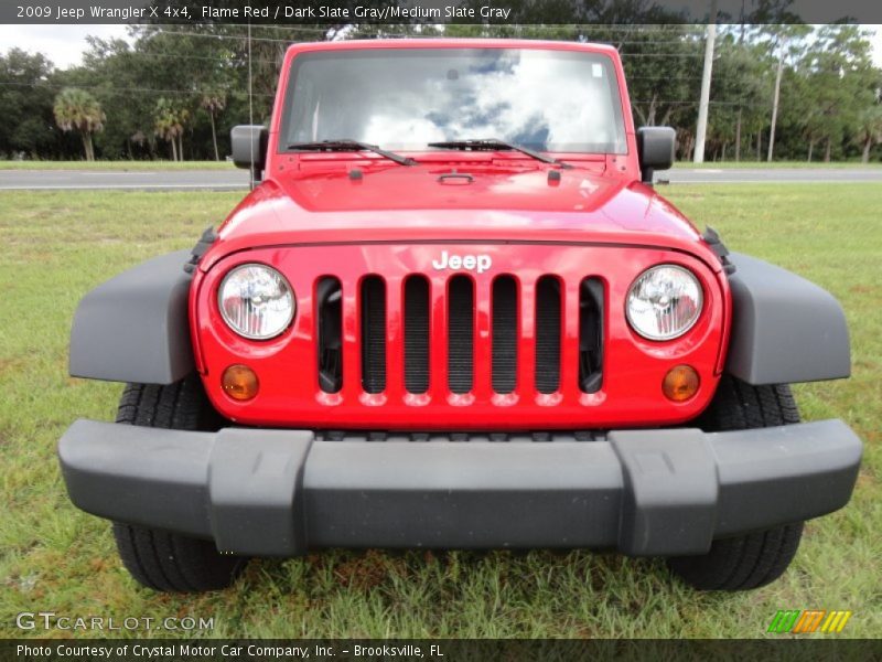 Flame Red / Dark Slate Gray/Medium Slate Gray 2009 Jeep Wrangler X 4x4