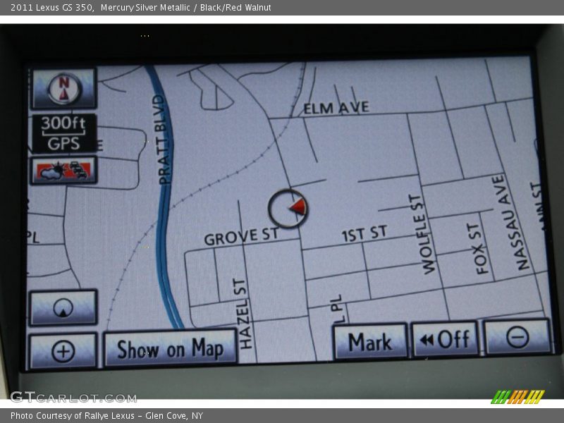 Mercury Silver Metallic / Black/Red Walnut 2011 Lexus GS 350