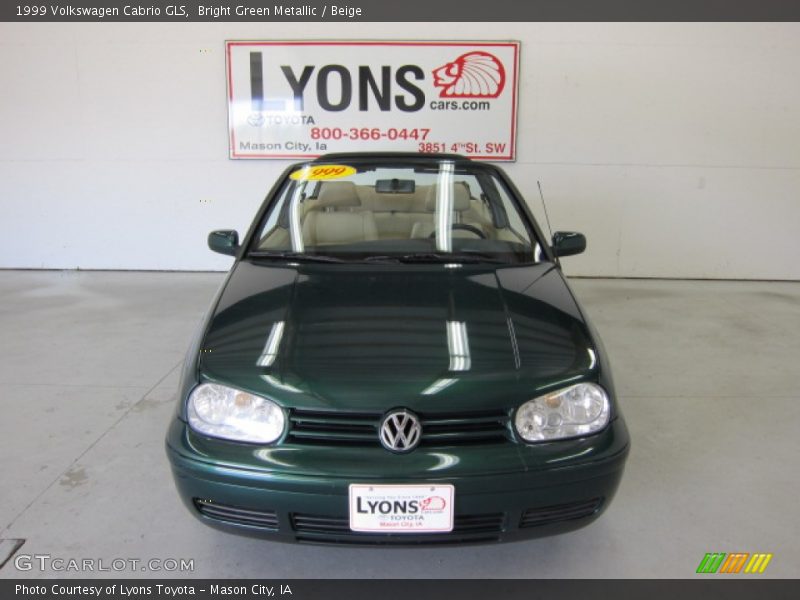 Bright Green Metallic / Beige 1999 Volkswagen Cabrio GLS