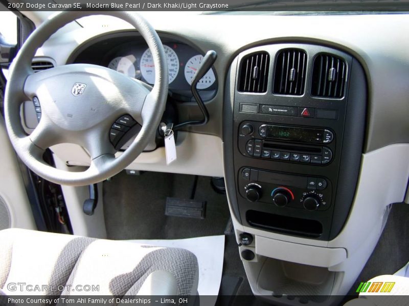 Modern Blue Pearl / Dark Khaki/Light Graystone 2007 Dodge Caravan SE