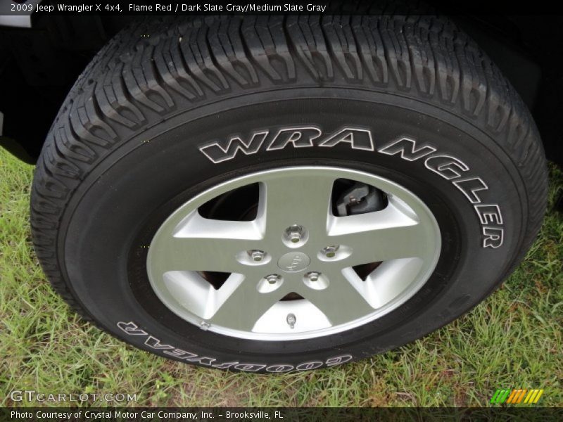 Flame Red / Dark Slate Gray/Medium Slate Gray 2009 Jeep Wrangler X 4x4
