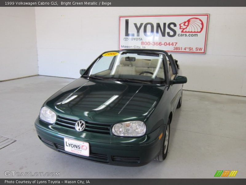 Bright Green Metallic / Beige 1999 Volkswagen Cabrio GLS