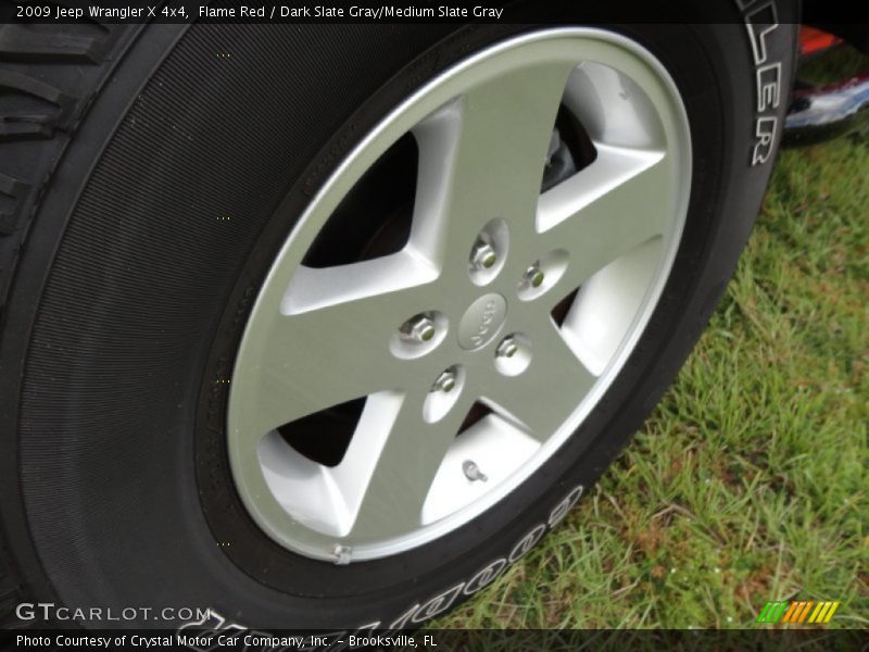 Flame Red / Dark Slate Gray/Medium Slate Gray 2009 Jeep Wrangler X 4x4