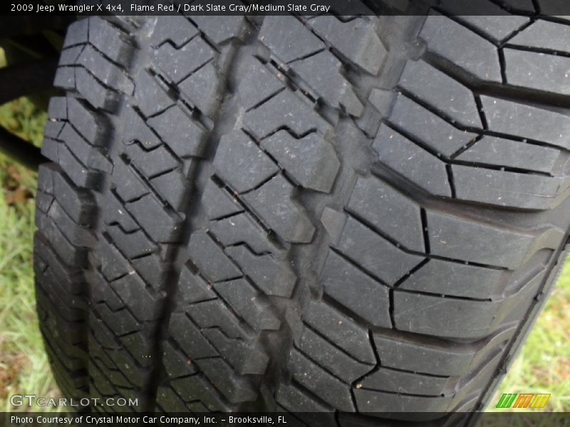 Flame Red / Dark Slate Gray/Medium Slate Gray 2009 Jeep Wrangler X 4x4
